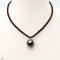 Approx. 15.0 mm, Tahitian Pearl, Morinda Pearl Pendant with Wax Cord