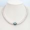 7.49 - 7.93 mm, Akoya Pearl, Uniform Pearl Necklace with Aloe Vera Gray, Tahitian Pearl Bead Clasp