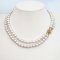 Approx. 7.0 mm, Akoya Pearl, Double Layer Uniform Pearl Necklace