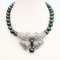 10.77 - 13.03 mm, Tahitian Pearl, "Midnight Moth" Graduated Pearl Necklace