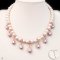 Approx. 8.0 - 9.0 mm, Freshwater Pearl, "Je t'aime Collection" Chandelier Pearl Necklace