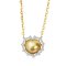 Approx. 12.60 mm, Heart Shaped Pearl, "Luminous Love" Heart Shaped Pearl Diamond Halo Pendant with Heart Link Chain Necklace