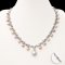 Approx. 6.5 - 7.0 mm and 11.04 mm, Freshwater Pearl, "Glory Glory" Station Dangle Pearl Necklace