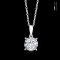 (IGI) 0.54 ct., Laboratory Grown Diamond (Round Brilliant, HPHT, 0.54 ct, D, VVS 2), Four Prongs Solitaire Diamond Pendant with Cable Chain Necklace