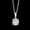 (IGI) 0.54 ct., Laboratory Grown Diamond (Round Brilliant, HPHT, 0.54 ct, D, VVS 2), Four Prongs Solitaire Diamond Pendant with Cable Chain Necklace