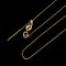 18K Gold, Needle Cable Chain Necklace