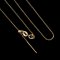 18K Gold, Needle Cable Chain Necklace