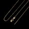 18K Gold, Needle Cable Chain Necklace