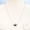 Approx. 10.0 mm, Hanashinju Pearl, Tahitian Pearl, Full Drilled Pearl with Hole Covers, Needle Cable Chain Necklace