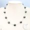 Approx. 9.0 - 10.0 mm, Hanashinju Pearl, Tahitian Pearl, Station Pearl Necklace