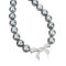 10.70 - 11.72 mm, Gray Feline, Tahitian Pearl, Bow Diamond Paved Graduated Pearl Necklace