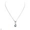 Approx. 10.0 mm, Tahitian Pearl, Solitaire Pearl Hinge Clasp Pendant with Lucky Chain Necklace