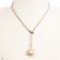 Approx. 12.0 - 14.0 mm, Gold South Sea Pearl, Solitaire Pearl Snake Head Hinge Clasp Necklace