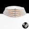 Approx. 6.0 - 6.5 mm, Freshwater Pearl, Five Strands Collar
