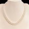 Approx. 6.0 - 6.5 mm, Freshwater Pearl, Double Strand Uniform Pearl Princess Length Necklace
