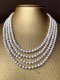 Approx. 5.5 - 6.0 mm, Freshwater Pearl, Four Strands Uniform Pearl Princess Length Necklace