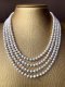 Approx. 5.5 - 6.0 mm, Freshwater Pearl, Four Strands Uniform Pearl Princess Length Necklace
