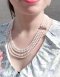 Approx. 5.5 - 6.0 mm, Freshwater Pearl, Four Strands Uniform Pearl Princess Length Necklace