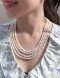 Approx. 5.5 - 6.0 mm, Freshwater Pearl, Four Strands Uniform Pearl Princess Length Necklace