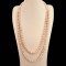 Approx. 8.0 - 9.0 mm, Freshwater Pearl, Double Strand Uniform Pearl Matinee Length Necklace