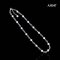 Approx. 8.0 - 8.5 mm, Blue Rose, Akoya Pearl, Station Pearl & Triple Link Chain Necklace