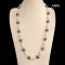 Approx. 8.0 mm to 10.0 - 12.0 mm, Akoya & Tahitian Pearl, Station Alternating Sizes Pearl & Gooseberry Bead Necklace