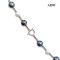 Approx. 8.0 mm up to 10.0 - 12.0 mm, Akoya & Tahitian Pearl, Station Alternating Sizes Pearl & Gooseberry Bead Necklace