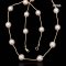 9.0 - 10.0 mm, White South Sea Pearl, Station Pearl & Tubes Necklace