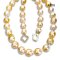 Approx. 9.3 - 11.5 mm, Gold South Sea Pearl, Graduated Lemon Colored Pearl Necklace