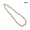 Approx. 9.2 - 12.4 mm, Gold South Sea Pearl, Graduated Lime Colored Pearl Necklace