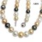 8.7 - 10.7 mm, South Sea Pearl and Tahitian Pearl, Multicolor Colored Graduated Pearl Necklace