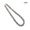 (PSL) Approx. 9.1 - 11.7 mm, Aurora Peacock, Graduated Pearl Necklace