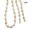 Approx. 8.0-9.7 mm, Gold South Sea Pearl, Station Pearl & Ring Opera Length Necklace