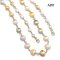 Approx. 6.4-13.0 mm, Gold South Sea Pearl, Station Pearl & Ring Matinee Length Necklace