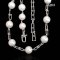 10.3 - 11.0 mm, Freshwater Pearl, Station Pearl Necklace