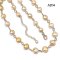 Approx. 7.0 - 9.0 mm, Gold South Sea Pearl, Station Pearl & Ring Necklace