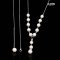Approx. 4.0 mm and 8.0 - 10.0 mm, AK & Edison Pearl, Station Pearl Necklace