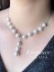 Approx. 4.0 mm and 8.0 - 10.0 mm, AK & Edison Pearl, Station Pearl Necklace