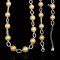 Approx. 11.0 - 12.0 mm, Gold South Sea Pearl, Station Pearl & Link Chain Necklace