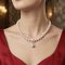 Approx. 9.5 - 10.0 mm and 13.7 - 14.8 mm, Akoya and White South Sea Pearl, Uniform Pearl Japanese Traditional Style Necklace with Horseshoe Dangle Pearl Pendant
