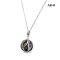 Approx. 11.0 mm, Galatea Pearl, Tahitian Pearl, Solitaire Pearl Pendant with Cable Chain Necklace