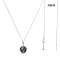 Approx. 11.0 mm, Galatea Pearl, Tahitian Pearl, Solitaire Pearl Pendant with Cable Chain Necklace