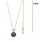 13.7 mm, Maki-e Pearl, Tahitian Pearl, Heart Diamond Dangle Pearl Pendant with Chain Necklace