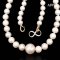 8.0 - 15.6 mm, Freshwater Pearl and Edison Pearl, Traditional Japanese Style Graduated Pearl Necklace