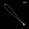 12.0 mm, Edison Pearl, Solitaire Pearl Pendant With Chain Necklace