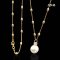 12.0 mm, Edison Pearl, Solitaire Pearl Pendant With Chain Necklace
