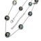 10.5 - 12.5 mm, Tahitian Pearl, Station Pearl Necklace