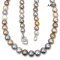 9.3 - 11.9 mm, Tahitian Pearl, Fancy Color Graduated Pearl Necklace