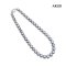 (PSL) Approx. 8.0 -10.8 mm, Aurora Ocean Blue, Tahitian Pearl, Graduated Pearl Necklace