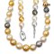 (PSL) Approx. 9.0 - 11.4 mm, Aurora Symphony, South Sea Pearl & Tahitian Pearl, Graduated Pearl Necklace